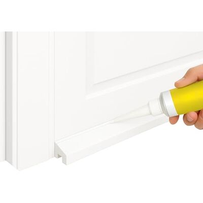 HomeSecure uPVC Door Weather Bar White – Peel & Stick Rain Deflector/Drip Bar for External Doors, Reduces Water Ingress & Draughts, 870mm HomeSecure uPVC Door Weather Bar White – Peel & Stick Rain Deflector/Drip Bar for External Doors, Reduces Water Ingress & Draughts, 870mm