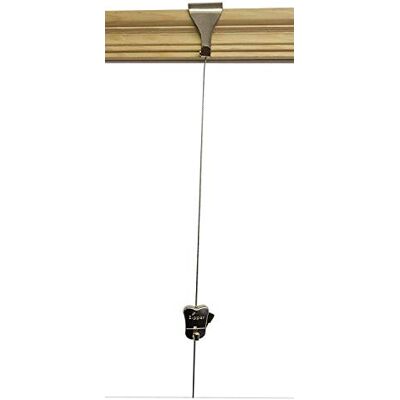 STAS Zipper Hook + Nickel Moulding Hooks + Steel Cable Wire Rope) Traditional Victorian Wooden Dado Rail Picture Hanging kit (1 Meter (39") Cable Kit) STAS Zipper Hook + Nickel Moulding Hooks + Steel Cable Wire Rope) Traditional Victorian Wooden Dado Rail Picture Hanging kit (1 Meter (39") Cable Kit)