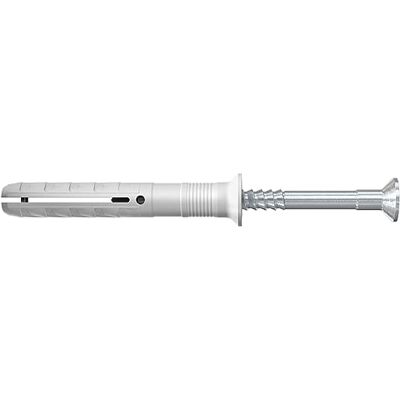 fischer 048788 6 x 40/10 mm N-S Hammer Fix Nail Screw with Plug Zinc (100-Piece) fischer 048788 6 x 40/10 mm N-S Hammer Fix Nail Screw with Plug Zinc (100-Piece)