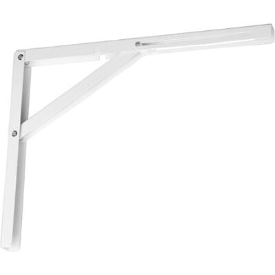 cyclingcolors 1 x Folding Wall Shelf Bracket Folding Folding Space Saving Arm 400 mm Table Support Shelf Mobile Support 50 kg White cyclingcolors 1 x Folding Wall Shelf Bracket Folding Folding Space Saving Arm 400 mm Table Support Shelf Mobile Support 50 kg White