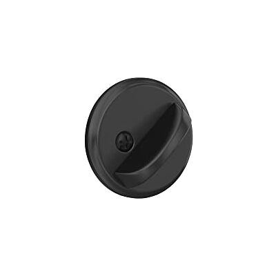 SCHLAGE B80 Single Sided Residential Deadbolt with Thumbturn from the B-Series a, Matte Black by Lock Company SCHLAGE B80 Single Sided Residential Deadbolt with Thumbturn from the B-Series a, Matte Black by Lock Company
