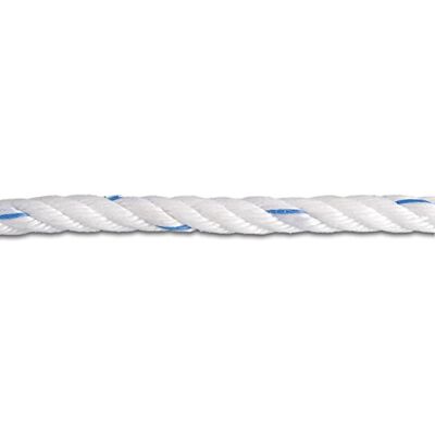 Chapuis FB6 Twisted Polypropylene Rope Reel 612 kg Diameter 6 mm x 300 m White/Blue Chapuis FB6 Twisted Polypropylene Rope Reel 612 kg Diameter 6 mm x 300 m White/Blue