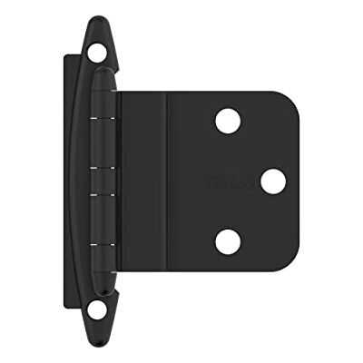 Amerock BPR3417FB Hinge, Matte Black, Non Self-Closing Amerock BPR3417FB Hinge, Matte Black, Non Self-Closing