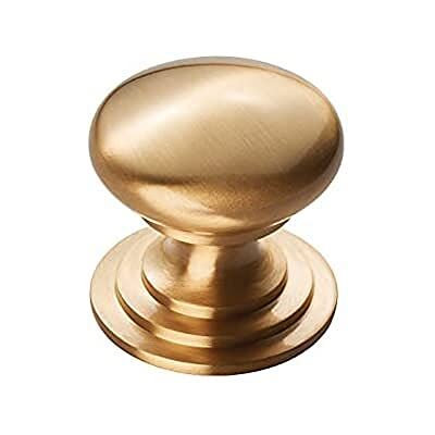Carlisle Brass Victorian Knob – 25mm Satin Brass Cupboard & Cabinet Door Knob Carlisle Brass Victorian Knob – 25mm Satin Brass Cupboard & Cabinet Door Knob