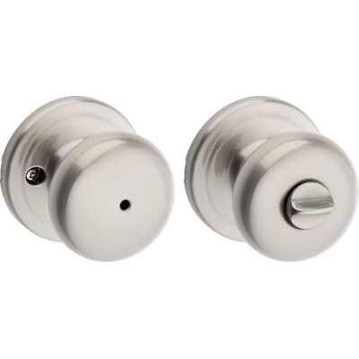 Kwikset Juno Bed/Bath Knob in Satin Nickel Kwikset Juno Bed/Bath Knob in Satin Nickel