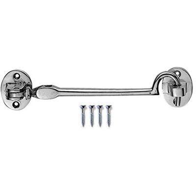 Carlisle Brass 10" Cabin Hook Heavy (Silent Pattern) Polished Chrome 254mm AA64CP Carlisle Brass 10" Cabin Hook Heavy (Silent Pattern) Polished Chrome 254mm AA64CP