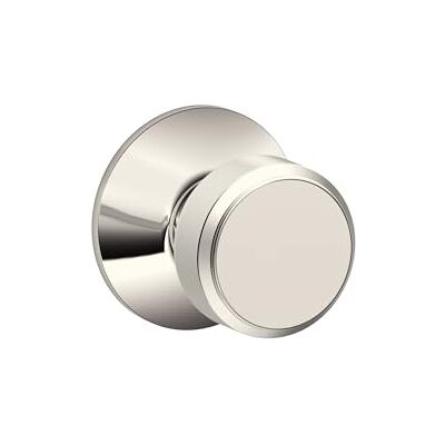SCHLAGE F10 BWE 618 Bowery Internal Door Knob, Hall and Closet, Polished Nickel SCHLAGE F10 BWE 618 Bowery Internal Door Knob, Hall and Closet, Polished Nickel