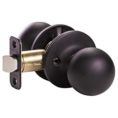 Design House 779090 Ball Passage Hall and Closet Door Knob Matte Black Design House 779090 Ball Passage Hall and Closet Door Knob Matte Black