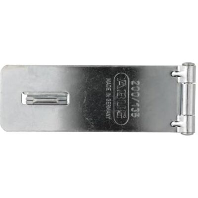 ABUS Hasp and Staple 200/135 Device for Padlocks for rebated Doors Security Level 2 Silver ABUS Hasp and Staple 200/135 Device for Padlocks for rebated Doors Security Level 2 Silver