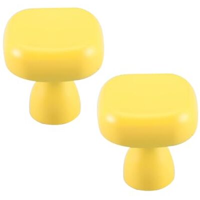 DSWZLQDXB 2 Pieces Wardrobe Handle Square Cabinet Pulls Zinc Alloy Profile Closet Colorful Dressing Table Drawer Handles Cabinet Knobs Door Levers (Yellow) DSWZLQDXB 2 Pieces Wardrobe Handle Square Cabinet Pulls Zinc Alloy Profile Closet Colorful Dressing Table Drawer Handles Cabinet Knobs Door Levers (Yellow)