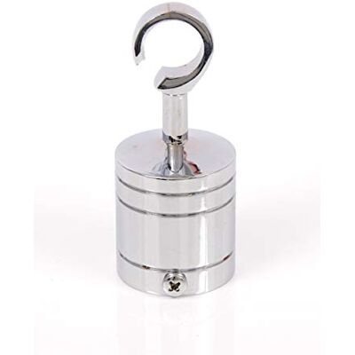 EVERLASTO Polished Chrome End Hook for Decking Rope Decking Chrome Fittings (Various Sizes) (36MM END Hook) EVERLASTO Polished Chrome End Hook for Decking Rope Decking Chrome Fittings (Various Sizes) (36MM END Hook)