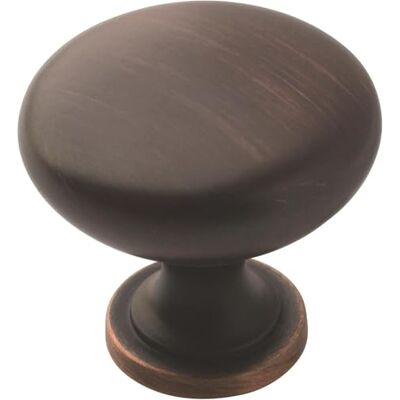 Amerock Cabinet Knob Oil Rubbed Bronze 1-1/4 inch (32 mm) Diameter Edona 10 Pack Drawer Knob Cabinet Hardware Amerock Cabinet Knob Oil Rubbed Bronze 1-1/4 inch (32 mm) Diameter Edona 10 Pack Drawer Knob Cabinet Hardware
