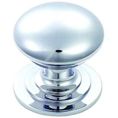 Carlisle Brass Victorian Cabinet Knob 50mm – Solid Brass Kitchen Cupboard Handles with Polished Chrome Finish Suitable as Cupboard Handles, Drawer Knobs, Wardrobe & Door Grip Carlisle Brass Victorian Cabinet Knob 50mm – Solid Brass Kitchen Cupboard Handles with Polished Chrome Finish Suitable as Cupboard Handles, Drawer Knobs, Wardrobe & Door Grip