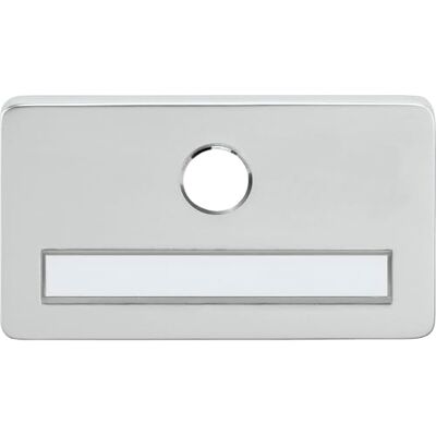 MARCHESI Spy Name Plate with 14mm Bore Anodised Silver MARCHESI Spy Name Plate with 14mm Bore Anodised Silver