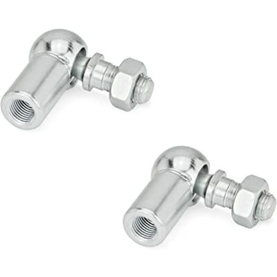 Ganter Normelemente 71802-16-M10-CS Angle Joint DIN 71802, Silver, Anschlussgewinde d2: M10 Ganter Normelemente 71802-16-M10-CS Angle Joint DIN 71802, Silver, Anschlussgewinde d2: M10