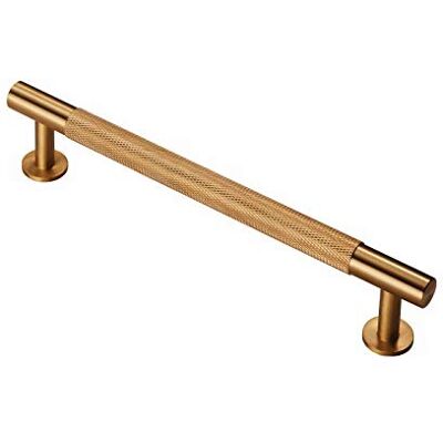 Carlisle Brass Knurled Pull Handle – 160mm Antique Brass Cupboard & Drawer Handle Satin Brass Carlisle Brass Knurled Pull Handle – 160mm Antique Brass Cupboard & Drawer Handle Satin Brass