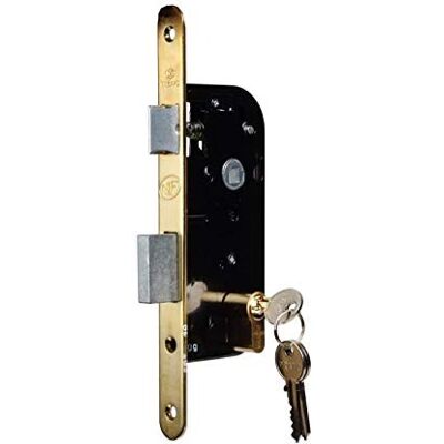 Bricard 2647 Recessed Lock 40 mm Axle for Entrance Door with 60 mm Cylinder NF Standard Black Bricard 2647 Recessed Lock 40 mm Axle for Entrance Door with 60 mm Cylinder NF Standard Black