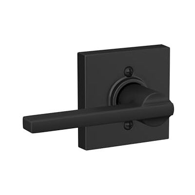 SCHLAGE F170 LAT 622 COL Latitude Lever with Collins Trim Non-Turning Dummy Door Handle, Matte Black SCHLAGE F170 LAT 622 COL Latitude Lever with Collins Trim Non-Turning Dummy Door Handle, Matte Black