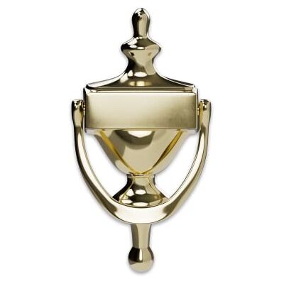 Hardware Essentials Hillman 852393 Bright Door Knocker, Brass Without Viewer, 7 Inches Hardware Essentials Hillman 852393 Bright Door Knocker, Brass Without Viewer, 7 Inches