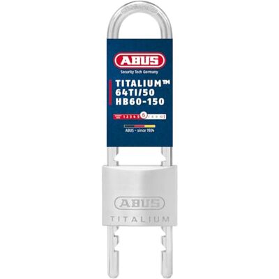 ABUS 89490 64TI50HB60-150 Padlock, Single, 50mm / Bügelhöhe 60mm ABUS 89490 64TI50HB60-150 Padlock, Single, 50mm / Bügelhöhe 60mm
