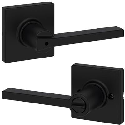 Kwikset 93002-031 Casey Privacy Lever, Matte Black Kwikset 93002-031 Casey Privacy Lever, Matte Black