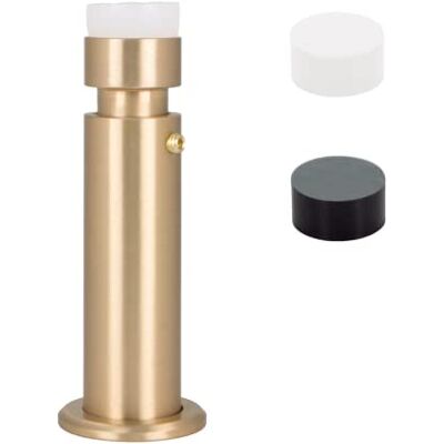 EVI Adjustable Door Stop - Brass, Black/White - Door Stopper EVI Adjustable Door Stop - Brass, Black/White - Door Stopper