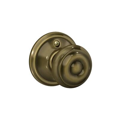 SCHLAGE F170GEO609 F170 GEO 609 Georgian Dummy Knob, Antique Brass, One Sided Non Turning SCHLAGE F170GEO609 F170 GEO 609 Georgian Dummy Knob, Antique Brass, One Sided Non Turning