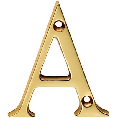 Loops Polished Brass Door Letter A 53mm Height 4mm Depth House Letter Plaque Front Door House Numbers Decorative External Door Letters Numeral & Letter Plaques Loops Polished Brass Door Letter A 53mm Height 4mm Depth House Letter Plaque Front Door House Numbers Decorative External Door Letters Numeral & Letter Plaques