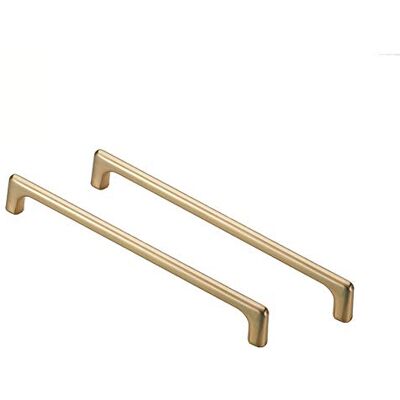 BOZONLI Copper Brushed Cabinet Handles Kitchen Drawer Knobs, Modern Bathroom Cabinet Knobs 224mm Hole Centers Square Cupboard Door Handle 2 Pack BOZONLI Copper Brushed Cabinet Handles Kitchen Drawer Knobs, Modern Bathroom Cabinet Knobs 224mm Hole Centers Square Cupboard Door Handle 2 Pack