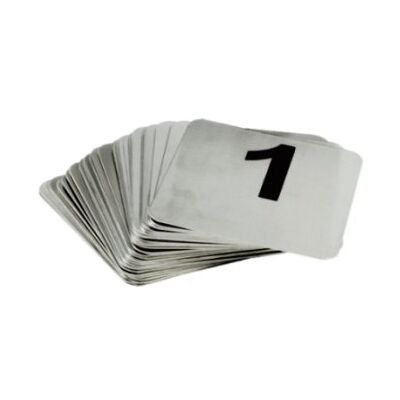 García de Pou 1 Units - Table Number Sign 26-50 Silver Stainless Steel García de Pou 1 Units - Table Number Sign 26-50 Silver Stainless Steel