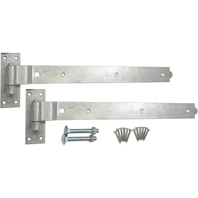 Infinity Heavy Duty Galvanised 24” (600mm) Cranked Hook and Band Hinges Pack – Wooden Gate Fitting Kit for Barn Door, Garden Gate & Outdoor Gates Infinity Heavy Duty Galvanised 24” (600mm) Cranked Hook and Band Hinges Pack – Wooden Gate Fitting Kit for Barn Door, Garden Gate & Outdoor Gates
