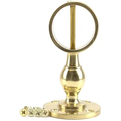 RopeServices UK 40mm Polished Brass Decking Rope Standard Handrail Bracket, Deck Post End Fixing Post Fitting RopeServices UK 40mm Polished Brass Decking Rope Standard Handrail Bracket, Deck Post End Fixing Post Fitting