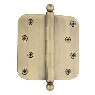 Nostalgic 728363 Warehouse Ball Tip Residential 5/8" Radius Corners Door Hinge, Antique Brass, 4 Inch Nostalgic 728363 Warehouse Ball Tip Residential 5/8" Radius Corners Door Hinge, Antique Brass, 4 Inch
