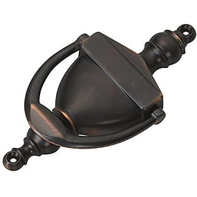 RICHELIEU Hardware 103ORBR Door Knocker Oil-Rubbed Bronze Finish Mounts to Exterior Side of Door, Screws Included RICHELIEU Hardware 103ORBR Door Knocker Oil-Rubbed Bronze Finish Mounts to Exterior Side of Door, Screws Included