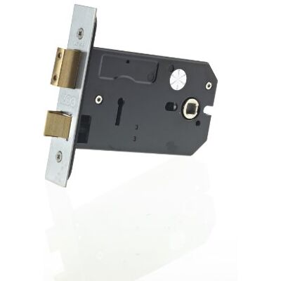 Zoo Hardware ezlok 3 Lever Mortice Horizontal Sashlock 127mm Satin Chrome Zoo Hardware ezlok 3 Lever Mortice Horizontal Sashlock 127mm Satin Chrome
