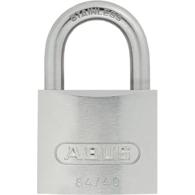 ABUS 20392 Stainless Steel Shackle Chrome Plated Brass Padlock ABUS 20392 Stainless Steel Shackle Chrome Plated Brass Padlock