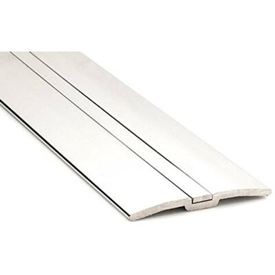 Stair Rods Direct Stair Rods Posh Brass Door Threshold 38mm Wide 90cm Long (90cm, Chrome) Stair Rods Direct Stair Rods Posh Brass Door Threshold 38mm Wide 90cm Long (90cm, Chrome)