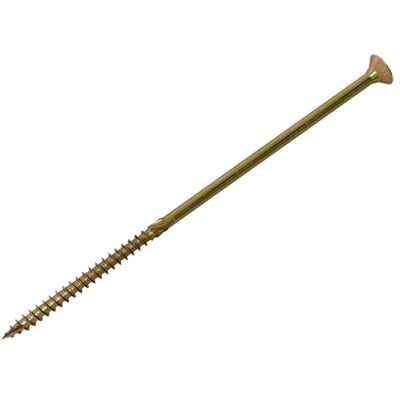 Forgefix Forgfix Spectre™ PZ Compatible Wood Screw CSK ZYP 8.0 x 250mm Box 50, zinc yellow passivated finish for excellent resistance to corrosion Forgefix Forgfix Spectre™ PZ Compatible Wood Screw CSK ZYP 8.0 x 250mm Box 50, zinc yellow passivated finish for excellent resistance to corrosion