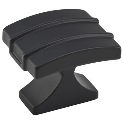 Amerock Cabinet Knob Matte Black 1-1/2 inch (38 mm) Length Davenport 1 Pack Drawer Knob Cabinet Hardware Amerock Cabinet Knob Matte Black 1-1/2 inch (38 mm) Length Davenport 1 Pack Drawer Knob Cabinet Hardware