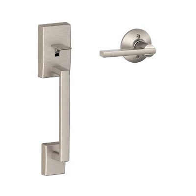 SCHLAGE Lock FE285 CEN 619 LAT Century Front Entry Handle Latitude Interior Lever (Satin Nickel), 11.9 x 2.5 x 2.25 SCHLAGE Lock FE285 CEN 619 LAT Century Front Entry Handle Latitude Interior Lever (Satin Nickel), 11.9 x 2.5 x 2.25