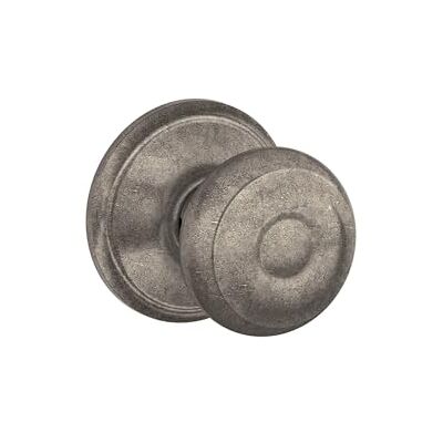 SCHLAGE F10 GEO 621 Georgian Passage Knob, Distressed Nickel SCHLAGE F10 GEO 621 Georgian Passage Knob, Distressed Nickel