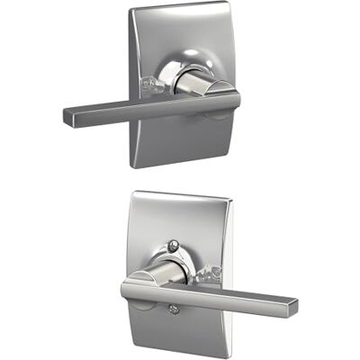 SCHLAGE F10LAT625CEN Century Collection with Latitude Passage Lever, Bright Chrome SCHLAGE F10LAT625CEN Century Collection with Latitude Passage Lever, Bright Chrome