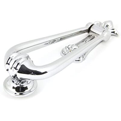 From the Anvil Polished Chrome Loop Door Knocker From the Anvil Polished Chrome Loop Door Knocker