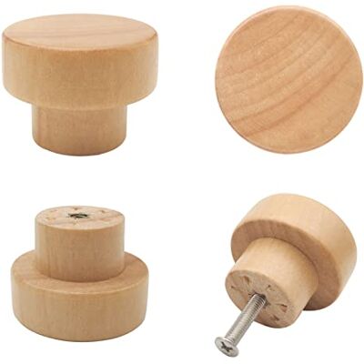 Bmgop 16PCS Wood Knobs Flat Top Round Cabinet Knobs 1.39"(35mm) Natural Wooden Dresser Drawer Knobs Kitchen Cabinet Pulls Handles Bmgop 16PCS Wood Knobs Flat Top Round Cabinet Knobs 1.39"(35mm) Natural Wooden Dresser Drawer Knobs Kitchen Cabinet Pulls Handles
