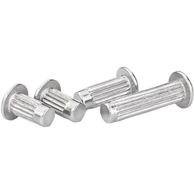 LIUCH GB827 304 Stainless Steel Knurled Solid Rivets for Name Plate M1.6 M2 .5 M3 M4 M5(M3x4mm-50pcs) LIUCH GB827 304 Stainless Steel Knurled Solid Rivets for Name Plate M1.6 M2 .5 M3 M4 M5(M3x4mm-50pcs)