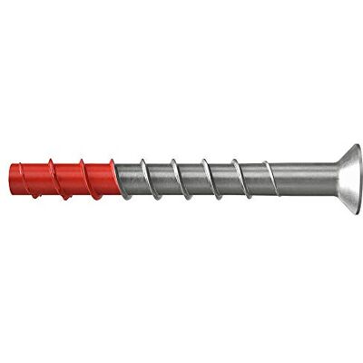 fischer UltraCut FBS II 10x80 25/15/- SK Stainless Steel Countersunk Head, Powerful Concrete Screw with Hardened Tip, for Outdoor & Wet Areas, for Secure Attachment to Concrete, Pack of 50 fischer UltraCut FBS II 10x80 25/15/- SK Stainless Steel Countersunk Head, Powerful Concrete Screw with Hardened Tip, for Outdoor & Wet Areas, for Secure Attachment to Concrete, Pack of 50