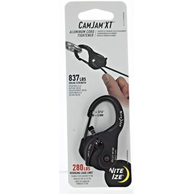 Nite Ize CamJam XT Black Aluminum Rope & Cord Tightener Tie Down Tool (3-Pack) Nite Ize CamJam XT Black Aluminum Rope & Cord Tightener Tie Down Tool (3-Pack)