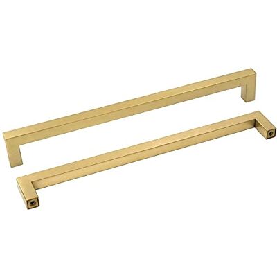 Goldenwarm Brushed Brass Base Cabinet Drawer Knobs Furniture Hardware Gold Kitchen Cabinet Door Handle LSJ12GD Square Cabinet Door Handle Stainless Steel 10 Pack Goldenwarm Brushed Brass Base Cabinet Drawer Knobs Furniture Hardware Gold Kitchen Cabinet Door Handle LSJ12GD Square Cabinet Door Handle Stainless Steel 10 Pack
