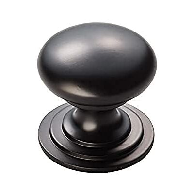 Carlisle Brass Victorian Cabinet Knob 42mm – Solid Brass Kitchen Cupboard Handles with Matt Black Finish Suitable as Cupboard Handles, Drawer Knobs, Wardrobe & Door Grip Victorian Cupboard Knob 42mm Matt Black M47DMB Carlisle Brass Victorian Cabinet Knob 42mm – Solid Brass Kitchen Cupboard Handles with Matt Black Finish Suitable as Cupboard Handles, Drawer Knobs, Wardrobe & Door Grip Victorian Cupboard Knob 42mm Matt Black M47DMB