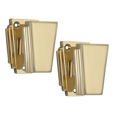 Infinity Pair of Classic Art Deco Mortice Door Knobs Pull Handles Set in Polished Brass Finish – Ideal for Exterior and Interior Doors Infinity Pair of Classic Art Deco Mortice Door Knobs Pull Handles Set in Polished Brass Finish – Ideal for Exterior and Interior Doors